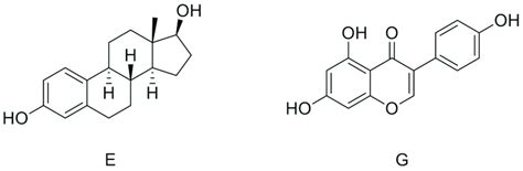 Structures Of 17β Estradiol E And Genistein G Download