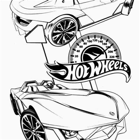 Kolorowanki Hot Wheels do wydruku dla chłopców