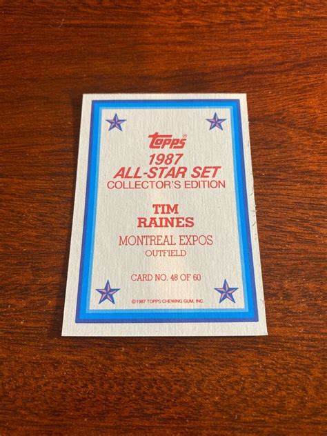 Topps All Star Collector S Edition Tim Raines Hof Ebay