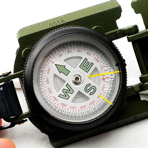 New Lensatic Compass Military Camping Hiking Army Style Survival Marching Metal In Instrument