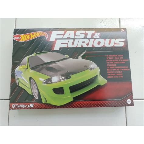 Jual Hotwheels Hot Wheels Fast And Furious Themed 10 Gift Pack Shopee Indonesia