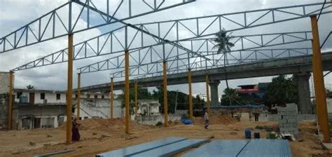 Iron Fabricated Truss Work Fabrication Services Rs 220 Square Feet