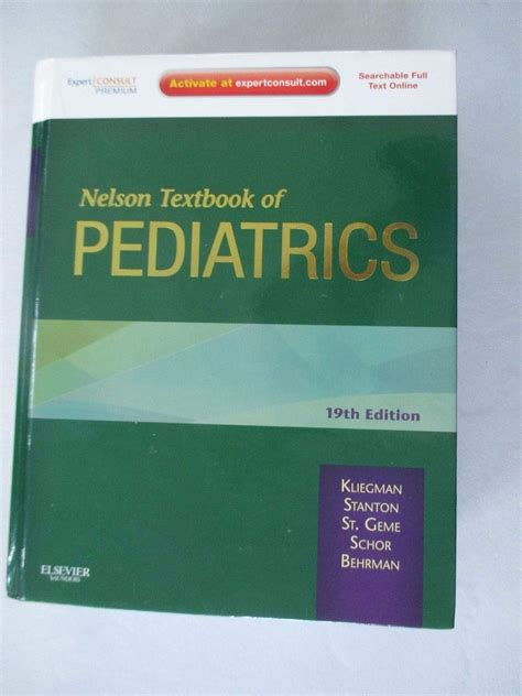 Amazon Nelson Textbook Of Pediatrics Expert Consult Premium Edition