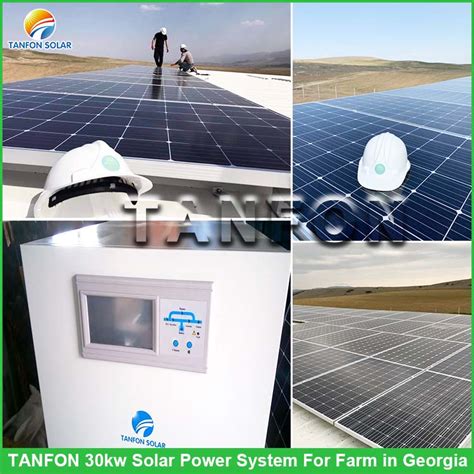 Tanfon 30kw Off Grid Solar Power System For Farm In Georgia Project