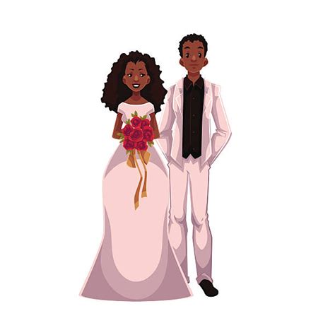 2 600 Black Bride And Groom Stock Illustrations Royalty Free Vector