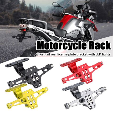 Universal Motorcycle License Plate Bracket Fender Eliminator Kit