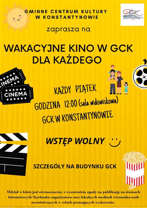 Wakacyjne kino dla każdego w Konstantynowie zaproszenie RadioBiper