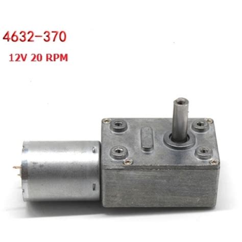 ขาย มอเตอร์ เกียร์ Motor Gear 12v 20 Rpm แรงบิดสูง 4632 370 มอเตอร์