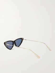 DIOR EYEWEAR MissDior B4U Cat Eye Acetate And Gold Tone Sunglasses