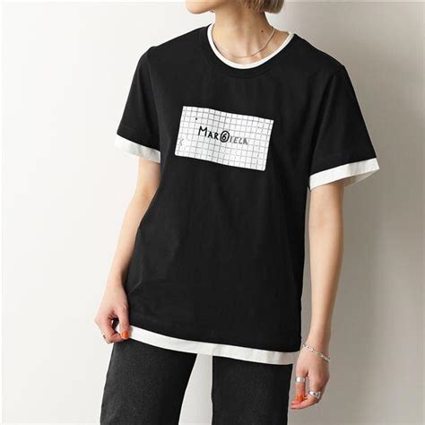 Mm6 エムエムシックス メゾンマルジェラ Tシャツ S52gc0226 S24311 レディース ラウンドネック 半袖 カットソー