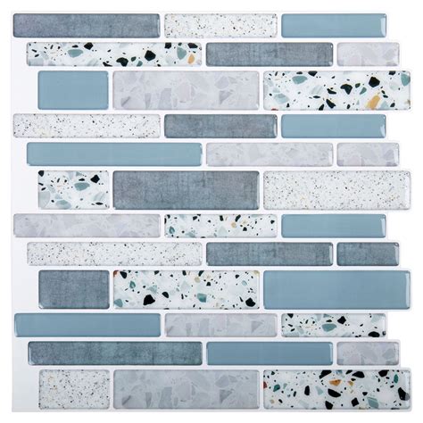 Truu Design 6 Piece Self Adhesive 3d Subway Wall Tiles For Kitchen