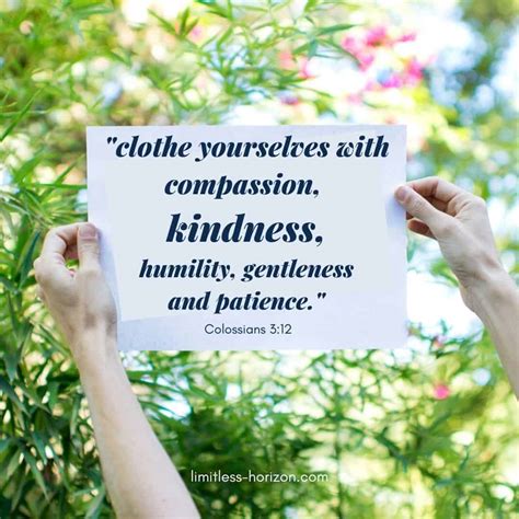 Clothe Yourself With Kindness Limitless Horizon