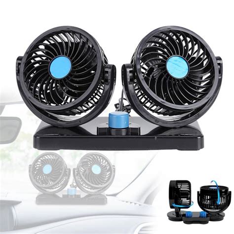 Ripley VENTILADOR 360º AUTO CAMIONETA 12V DOBLE CON BASE GIRATORIO