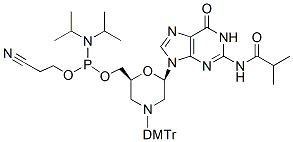 N DMTr N2 Isobutyryl Morpholino G 5 O Phosphoramidite BroadPharm