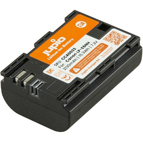 Jupio Lp E6nh Lithium Ion Battery Pack 72v 2130mah Cca0033