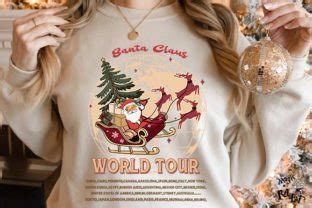 Santa Claus World Tour PNG Graphic By Magic Rabbit Creative Fabrica