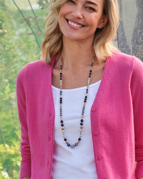 Rose Pink Cashmere Merino Classic V Neck Cardigan WoolOvers UK