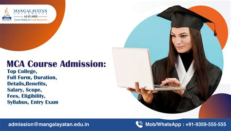 Mca Course Admission Full Form Duration Details Benefits Salary Scope Fees Eligibility