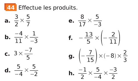 Nombres Rationnels Multiplier Exercice Dentrainement N44