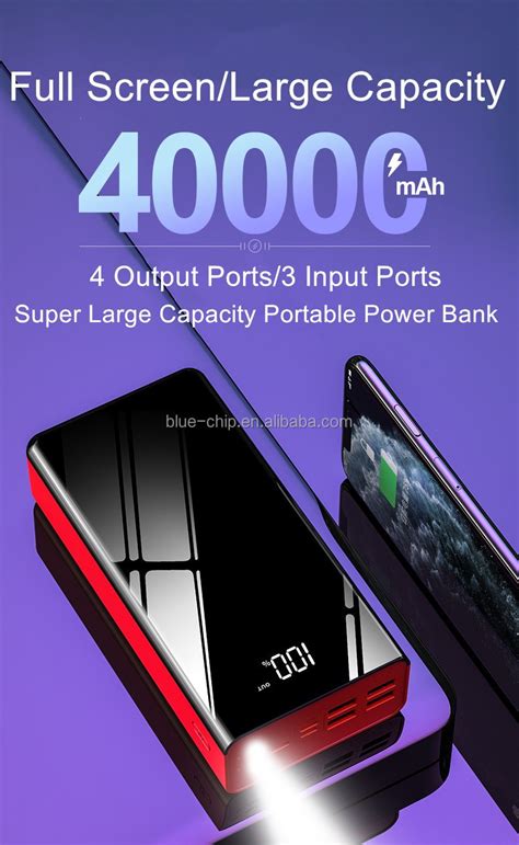 Oem Logo Mah Powerbank Larger Capacity Power Bank Portable