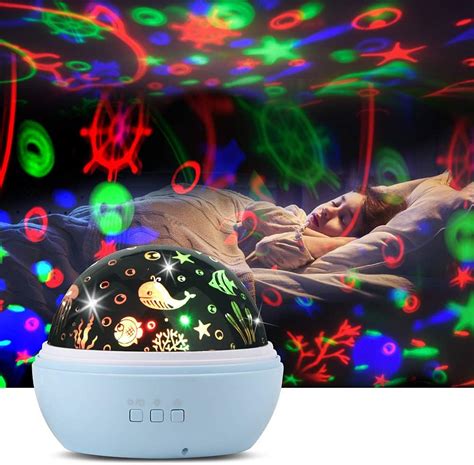 Upgrow LED Sternenhimmel Projektor Baby Nachtlicht 2 In 1 Ozeanwelt