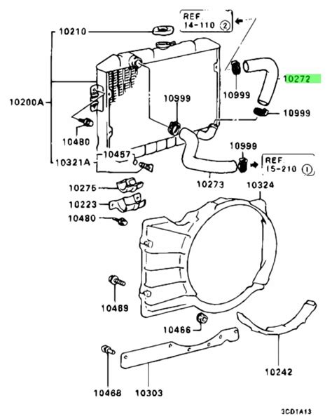 Buy Genuine Mitsubishi MB221769 Hose,radiator,lwr. Prices, fast ...