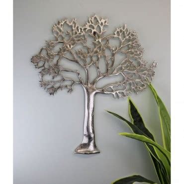 Plaque murale arbre de vie en métal 61cm Plante ta deco