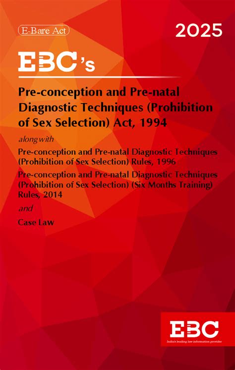 Pre Conception And Pre Natal Diagnostic Techniques Prohibition Of Sex Selection Act Bare