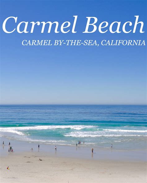 Carmel Beach - Carmel By The Sea - Simple Sojourns | Carmel beach ...