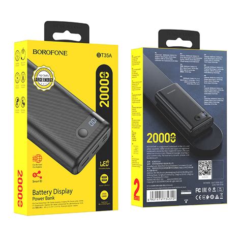 Borofone Power bank BT35A Smart force 20000mAh | Maybank TreatsPoints ...