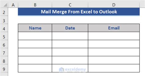 How To Mail Merge From Excel To Outlook With Easy Steps Exceldemy