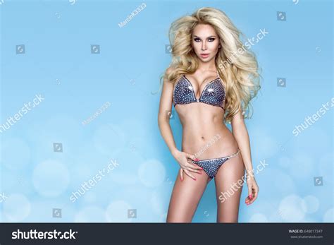 Sexy Woman Elegant Bikini On Tanned Stock Photo Shutterstock