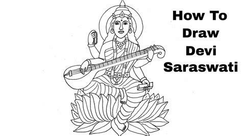 Simple Maa Saraswati Drawing How to draw maa durga is coming ll oil pastels drawing for kids 322