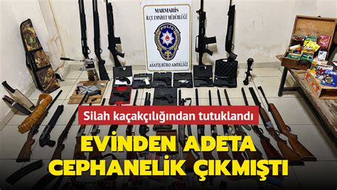 Evinden adeta cephanelik çıkmıştı Silah kaçakçılığından tutuklandı