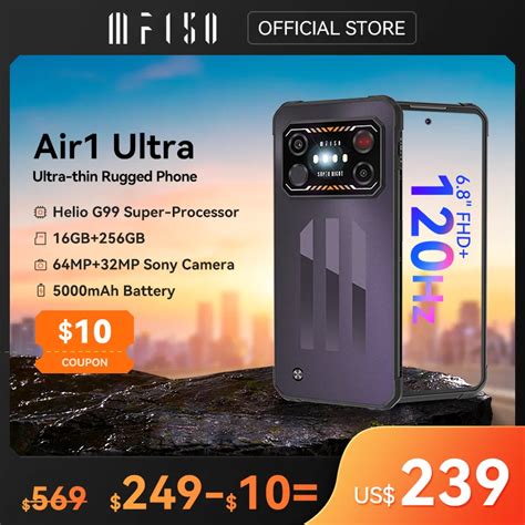 Iif150 air1スマートフォン,ナイトビジョン,6.8インチfhd 120hzディスプレイ,helio g99,64mpカメラ ...