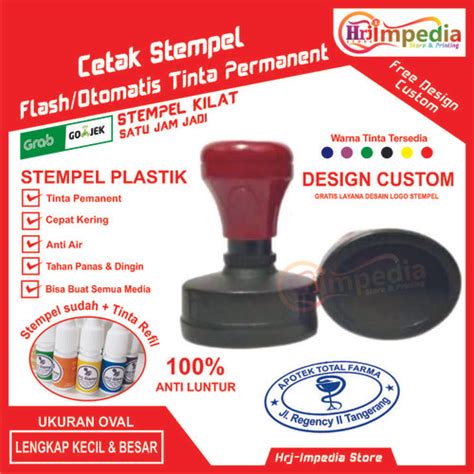 Jual Cetak Stempel Flash Custom Tinta Permanen Anti Luntur Stempel