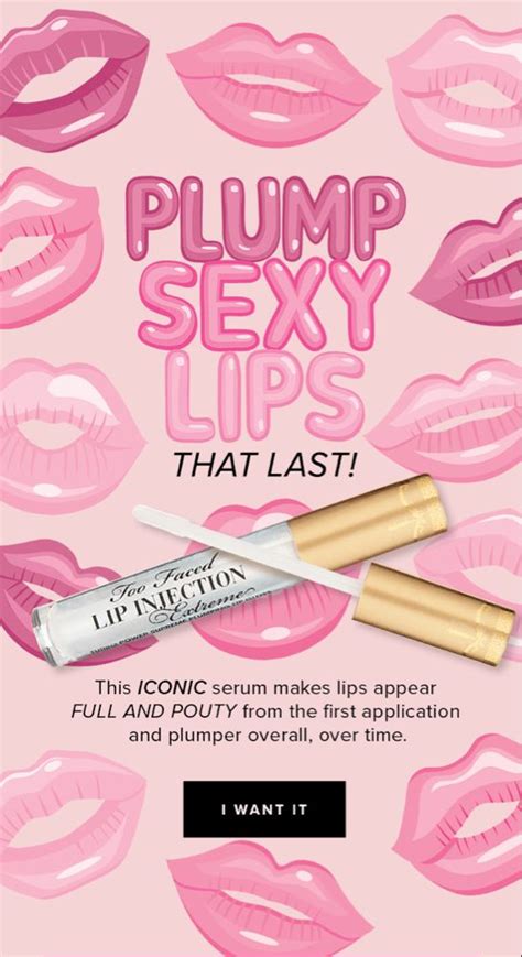 Too Faced Lip Plumper Birthday Sex Lip Gloss Homemade Email Design