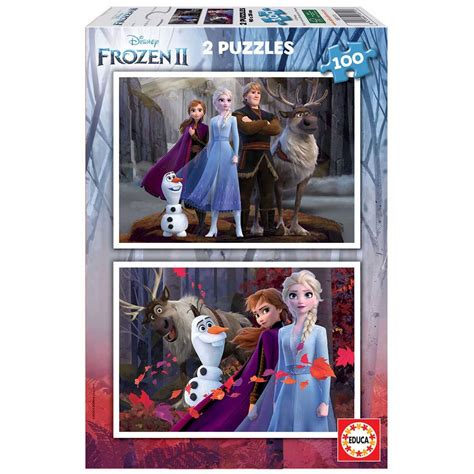 Puzzle Educa Din 2 X 100 Piese Frozen 2 EMAG Ro