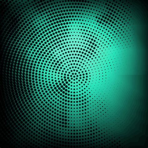 Free Vector Turquoise Background With Halftone Dots