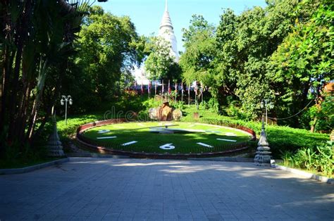 Temple at Wat Phnom. stock photo. Image of holy, interest - 107013188