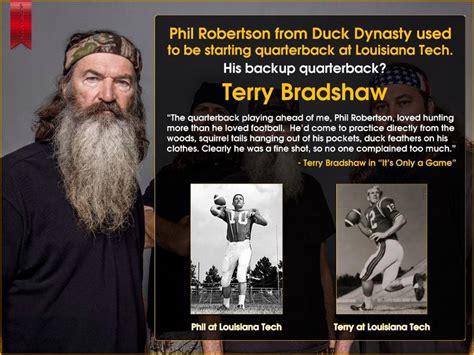 Terry Bradshaw on Phil Robertson - Iowa's Duck Hunting Community | Phil ...