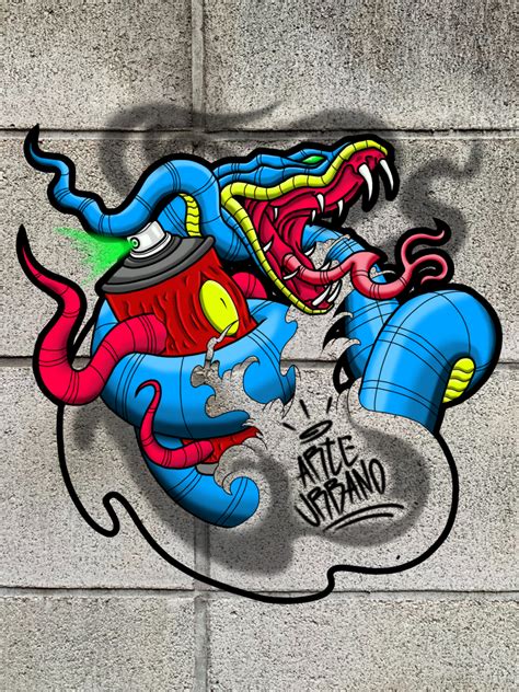 Graffiti Snake Illustrations Art Street