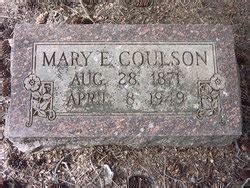 Mary Ellen Marksbury Coulson M Morial Find A Grave