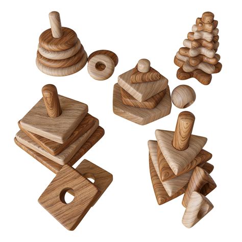 Детская игрушка пирамида 3D модель 3D Модель $6 - .max .obj .unknown ...