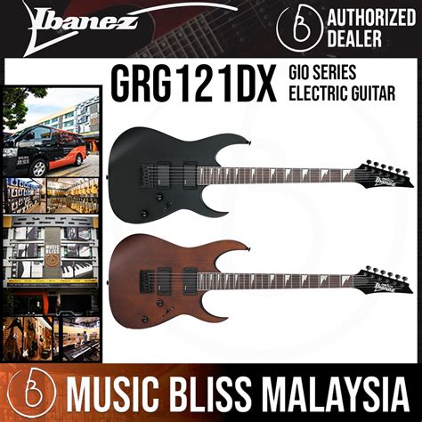 Ibanez Gio Grg Dx Electric Guitar Black Flat Walnut Flat Shopee