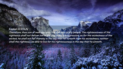 Ezekiel 33 12 KJV Desktop Wallpaper Therefore Thou Son Of Man Say