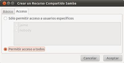 Apuntes Para No Olvidar Y Compartir Compartir Carpetas Con Samba