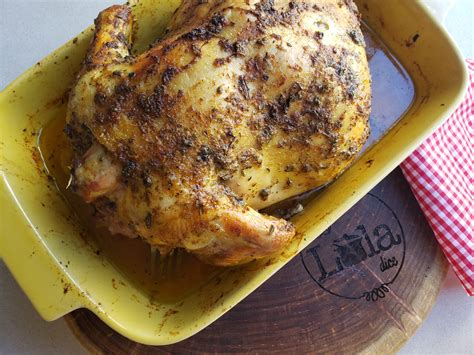 Pollo Entero Al Horno Con Mantequilla Saborizada Con Especias La Lola