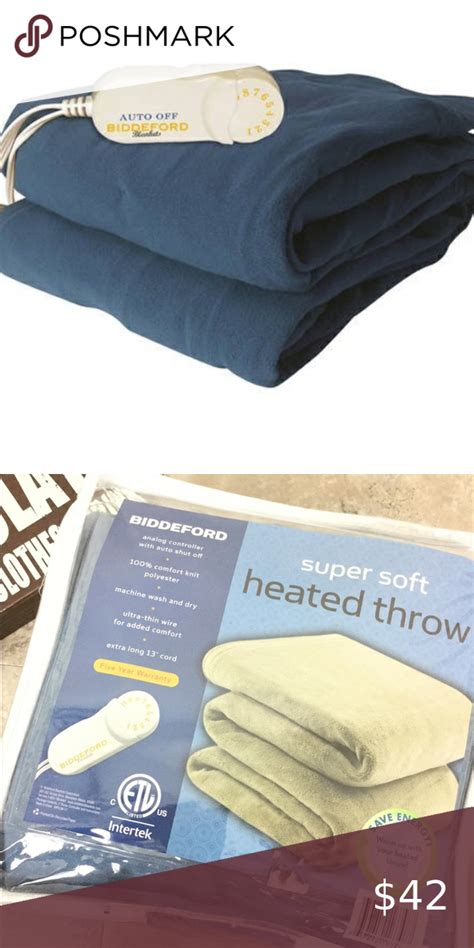 Biddeford super soft electric heated throw blanket | Heated throw ...