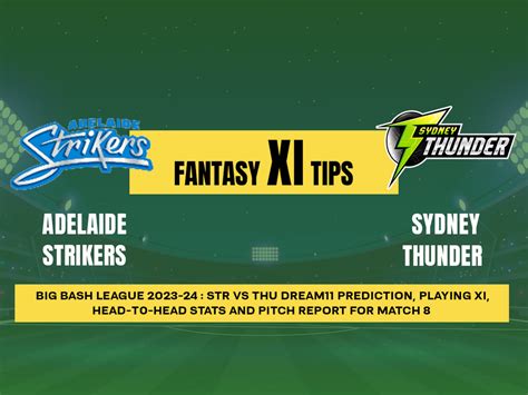 Str Vs Thu Dream Prediction Fantasy Cricket Tips Playing Xi Pitch